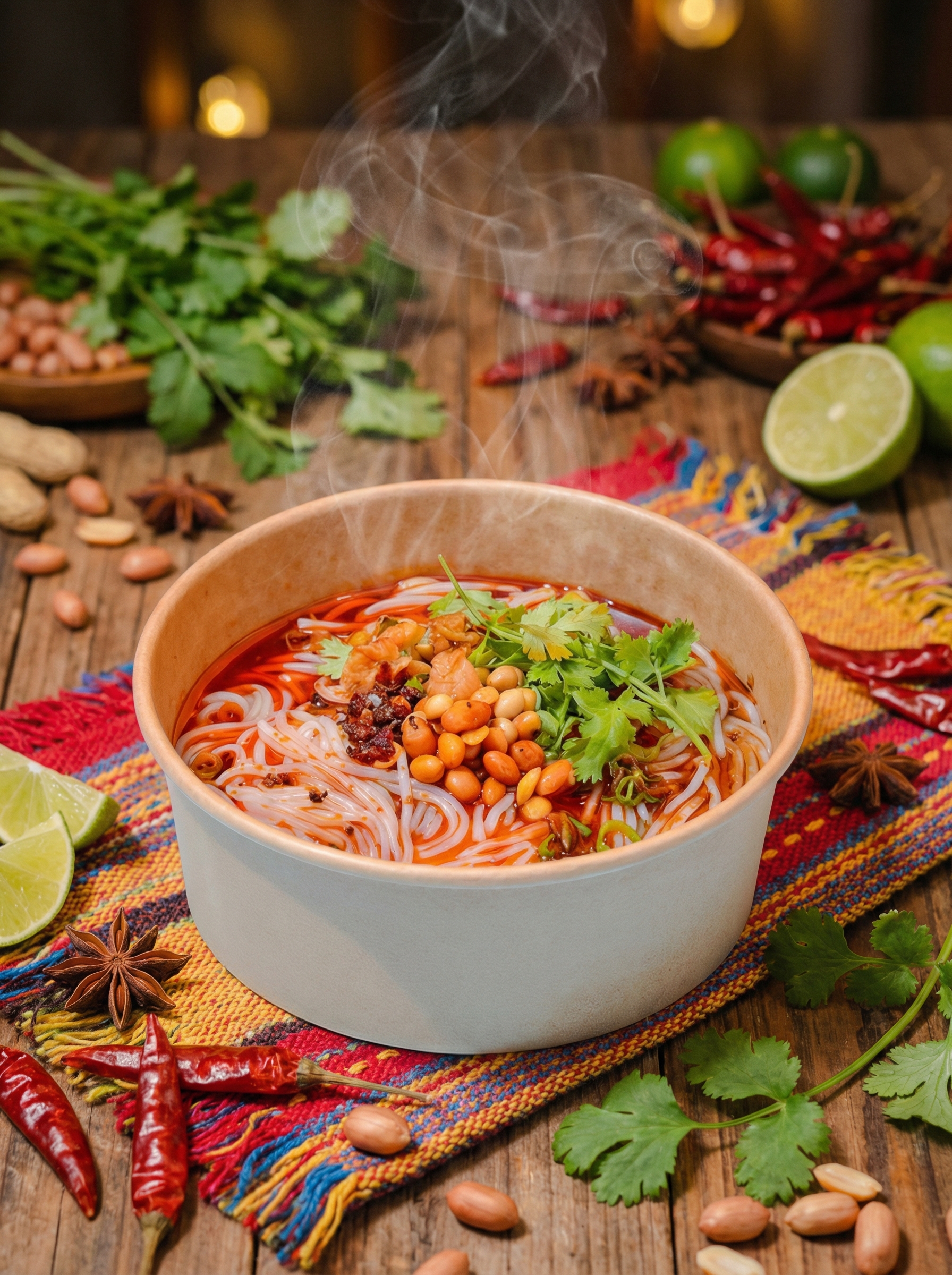 generate a new mockup making this food look delicious and smokingly h...